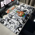 Gaming Mouse Pad Gamer Home Computer Accessories Cool One Piece Roronoa Zoro Mousepad XXL Keyboard Pad Non-Slip Office Mouse Mat