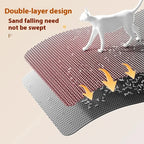 Cat Litter Mat Heavy Duty Waterproof 2 Layer Non Slip Washable Pet Floor Protector Litter Box Sand Stopper Pet Product