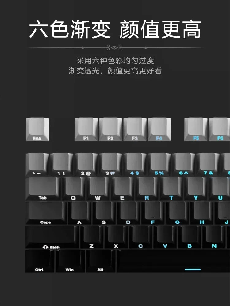 2026 Original Daylight Keycaps PTB Translucent, Side-engraved Oem 135 Keys, Customized To Fit 60/84/98/108 Mechanical Keyboards.