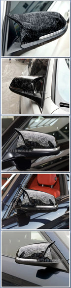 For BMW 1 2 3 4 X Series Rear View Side Mirror Cover F20 F21 F22 F23 F30 F32 F36 X1 E84 F87 M2 Carbon fiber pattern Accessories