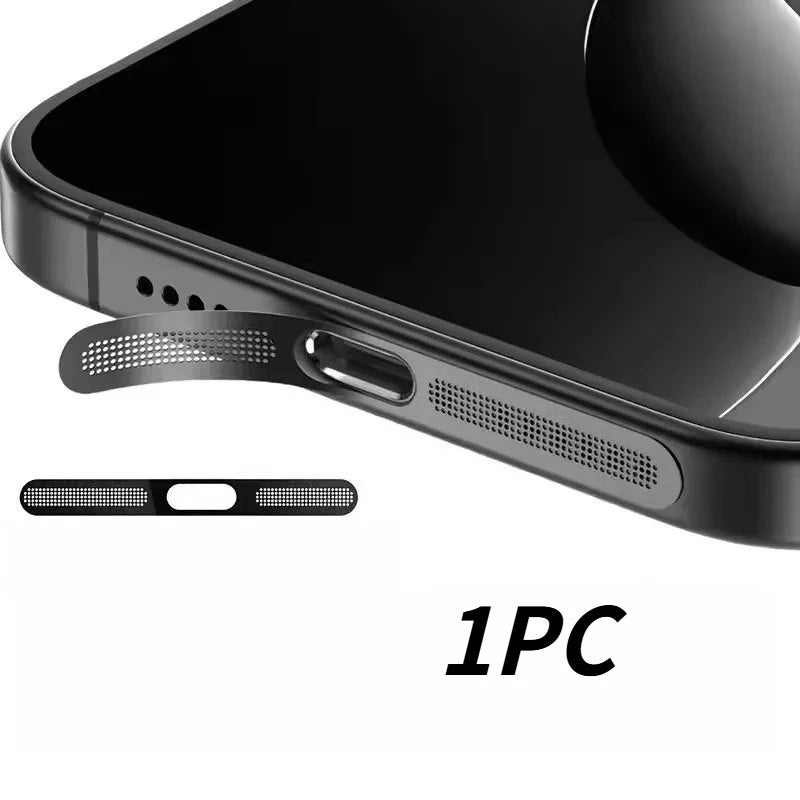 10Pcs Metal Dustproof Net Sticker For iPhone 16 Pro 15 14 13 12 Series Earpiece Speaker Hole Anti-dust Mesh Protector Compatible