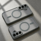 Luxury Matte Case For Samsung Galaxy S26 S25 S24 S23 Ultra Plus FE A56 A36 A26 A17 S25Edge For Magsafe Wireless Charge Cover