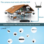 4K Video Surveillance Camera POE Doms Dome IP Onvif Audio 48V POE/DC 12V 4MP/5MP/8MP Night Vision CCTV Security Camera For NVR