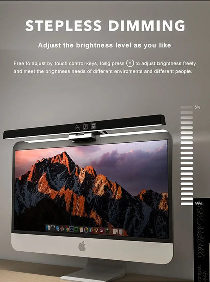 HOMEFISH 50cm Monitor Light Bar USB Desk Lamp Stepless Dimming Screen Hanging Reading Light for Study Table Top