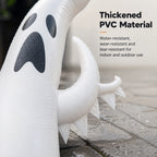 Large Inflatable Halloween Ghost Decor, Standing Ghost Yard Decoration, PVC Outdoor Lawn Garden Halloween Party Display Prop