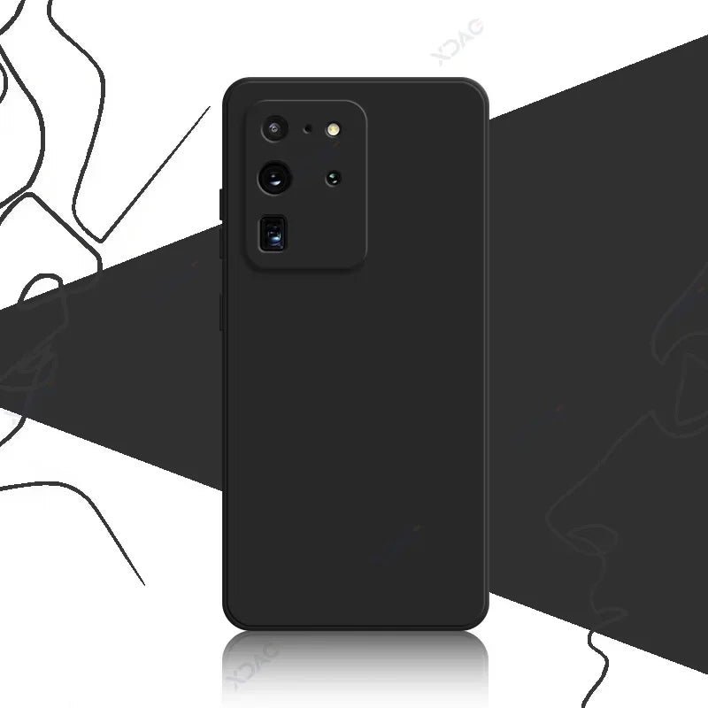 Original Mobile Phone Cover for Samsung Galaxy S20 FE Plus Ultra SamsungS20Ultra S20Plus 5G Soft Square Liquid Silicone Case Bag