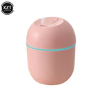 220ml USB Humidifier Atomizer Aroma Oil Diffuser Mute Air Humidifier with Night Lamp for Car Bedroom Cool Mist Sprayer