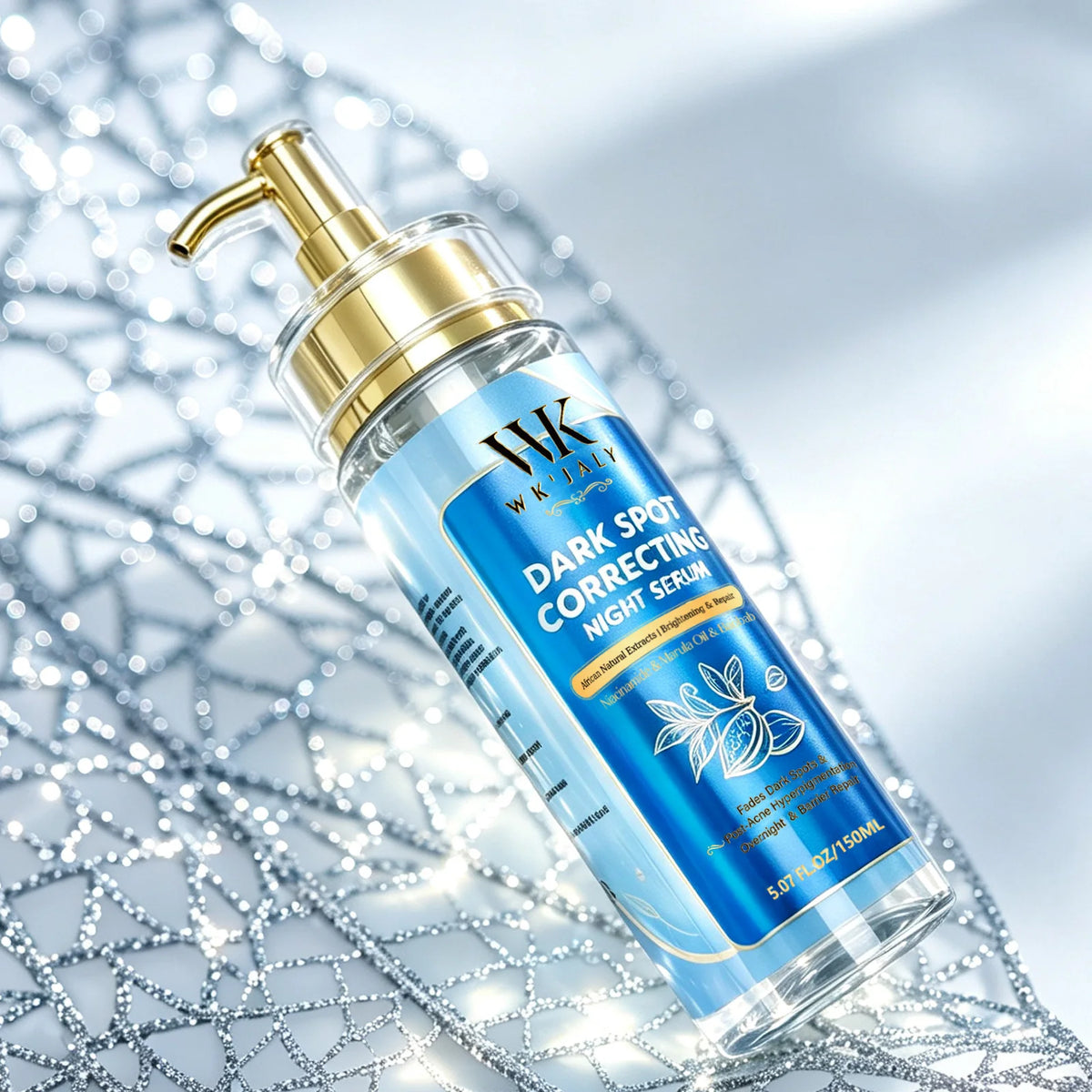 WK JALY Dark Spot Correcting Day and Night Serum, With Turmeric, Vitamin C, Moisturizing, Lightening, Even Skin Tone Essence