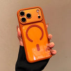 Transparent Defender For Magsafe Case for iPhone 18 17 16 15 14 13 Pro Max Camera AI Touch Control Wireless Charge Acrylic Cover