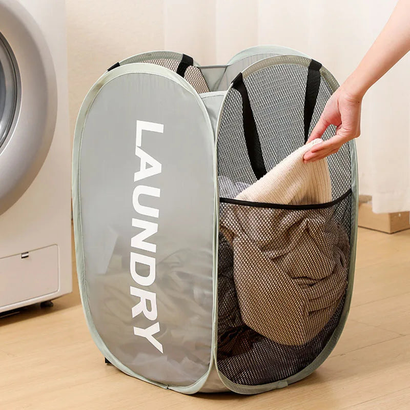 Extra Large Foldable Laundry Hamper Basket - Thickened Wear-resistant Storage Organizer for Bathroom, Dormitory, Closet,Portable