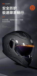 ORZ Personalised Motorcycle Full Face Helmet Men Women Fashion Dual Lens Helmets Motocross Racing Modular Flip Up Casco Moto