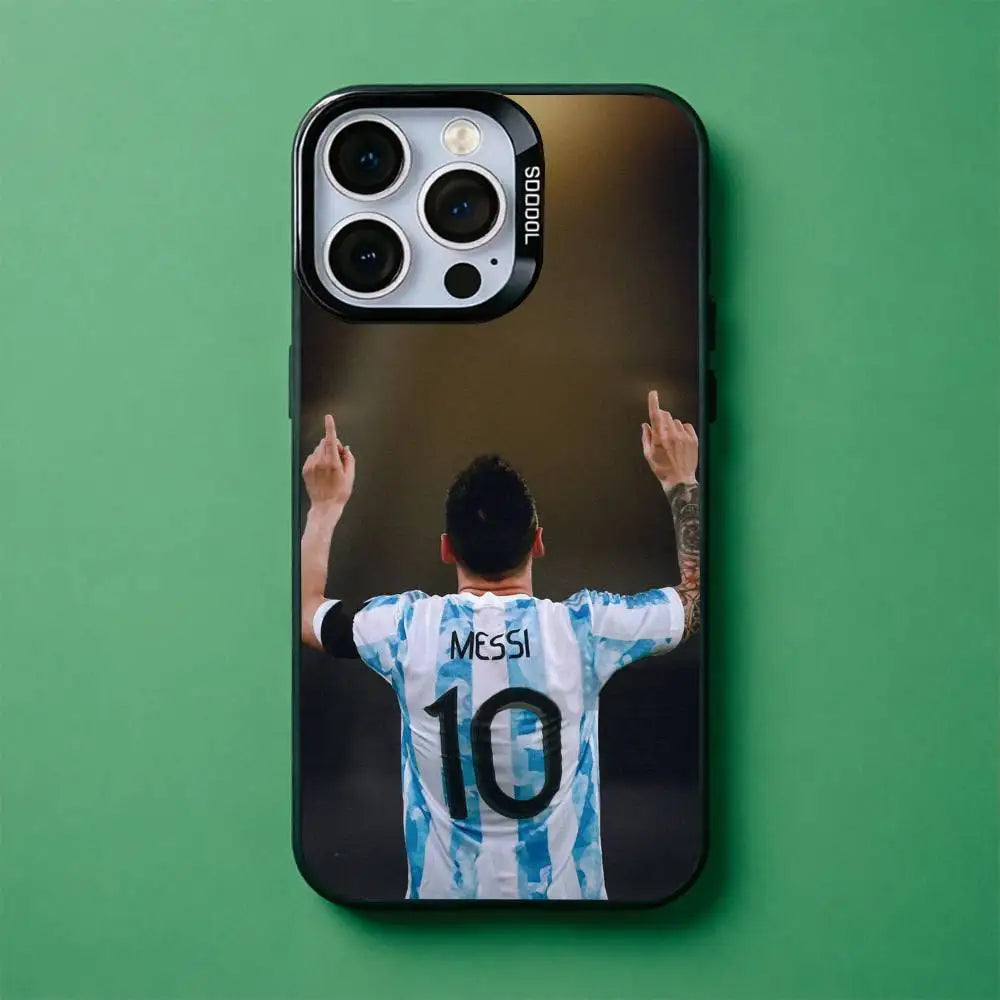 Lionel Messi Football Phone Case for iPhone 17 to 11 Pro Max TPU Cover