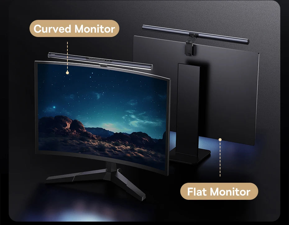 【New Sale】Baseus Magnetic Computer Screen Light Desk Lamp Laptop Hanging USB Light Table Lamp LED Monitor Light Reading Light