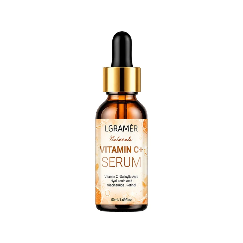 30ml/50ml Vitamin C & Retinol Facial Serum, Hyaluronic Acid Hydrating Essence, Brighten and Even Skin Tone, Anti Aging Skin Care