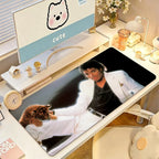 American singer M-Michael J-Jackson Mouse Pad Square Office Gaming Desk Mat Waterproof Non-Slip Rubber Decorative