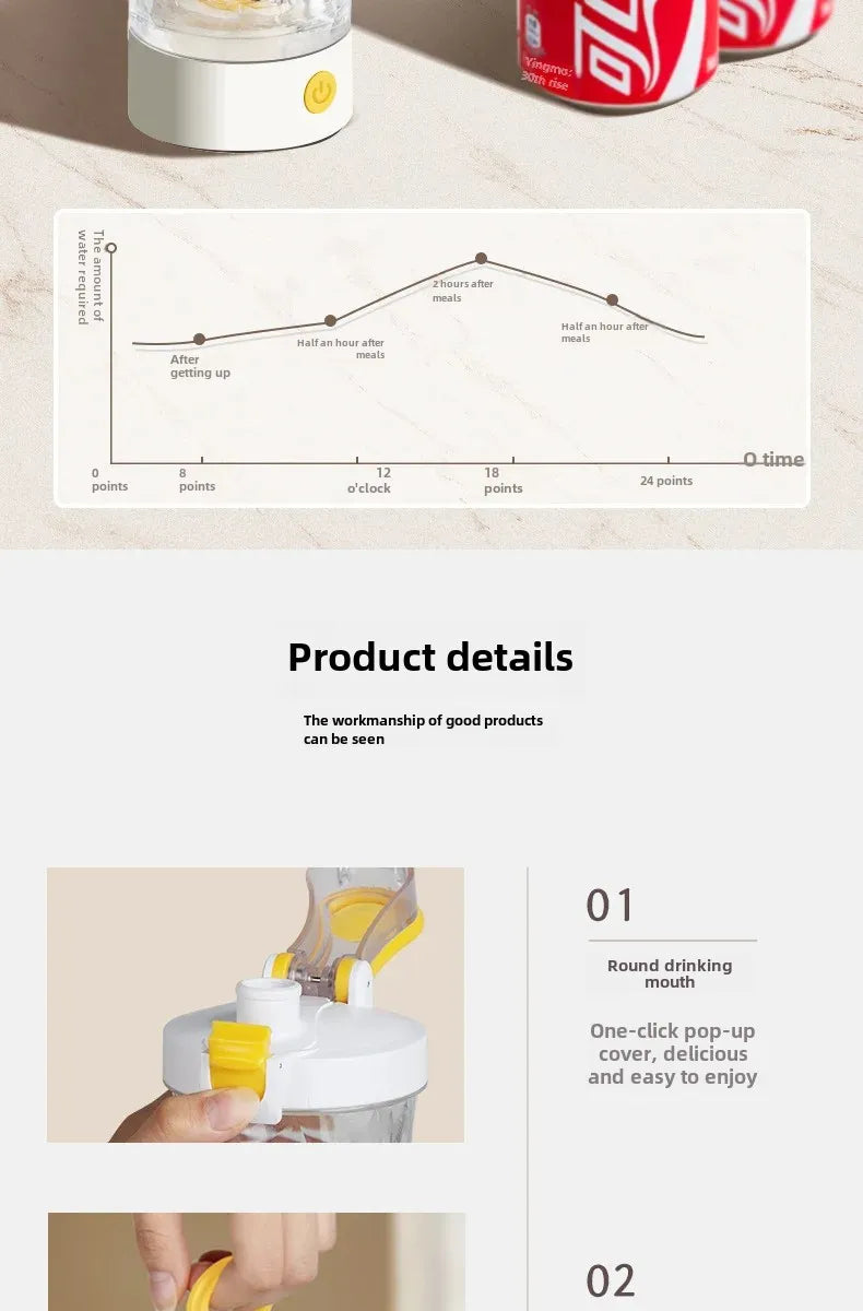 650ml Electric Shaker Bottle Portable Whey Protein Shaker Automatic Stirring Blender Multipurpose Juice Mixer Cups Fitness Work