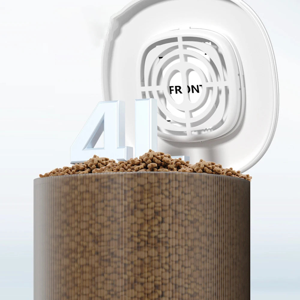 4L USB Smart Button WIFI APP Video Pet Feeder Automatic Cat Food Dispenser Bowl Dog Slow Food Feeder With Timed Camera Feeder