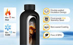 Thermos Bottle Stainless Steel Thermal Water Bottle Cup Thermal Coffee Mug Insulated Vacuum Tumbler Rubber Paint Sports Kettle