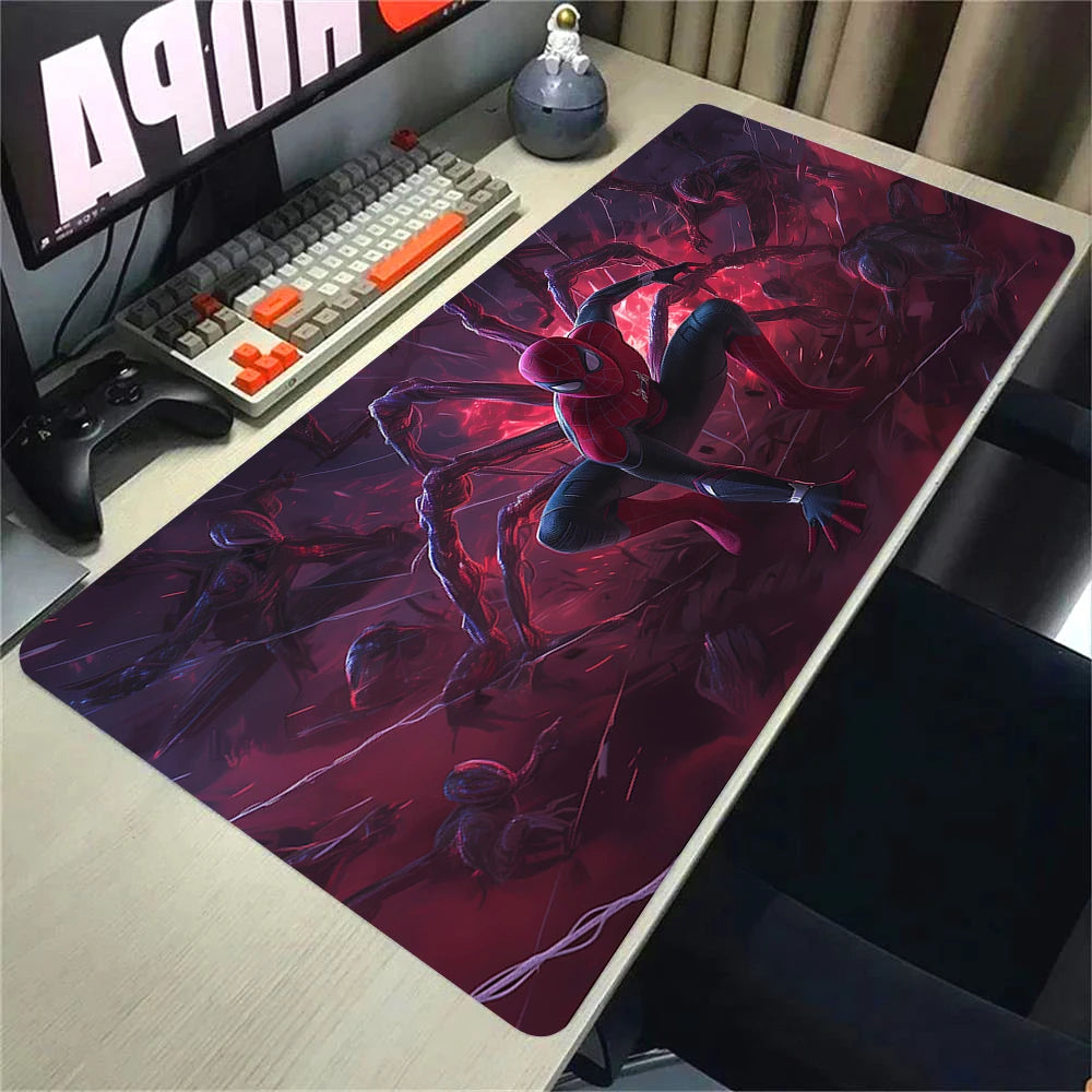 Super Hero S-Spider-Mans Mousepad HD Printing Computer Gamers Locking Edge Non-slip Mouse Pad XXL90x40cm Keyboard PC Desk Pad
