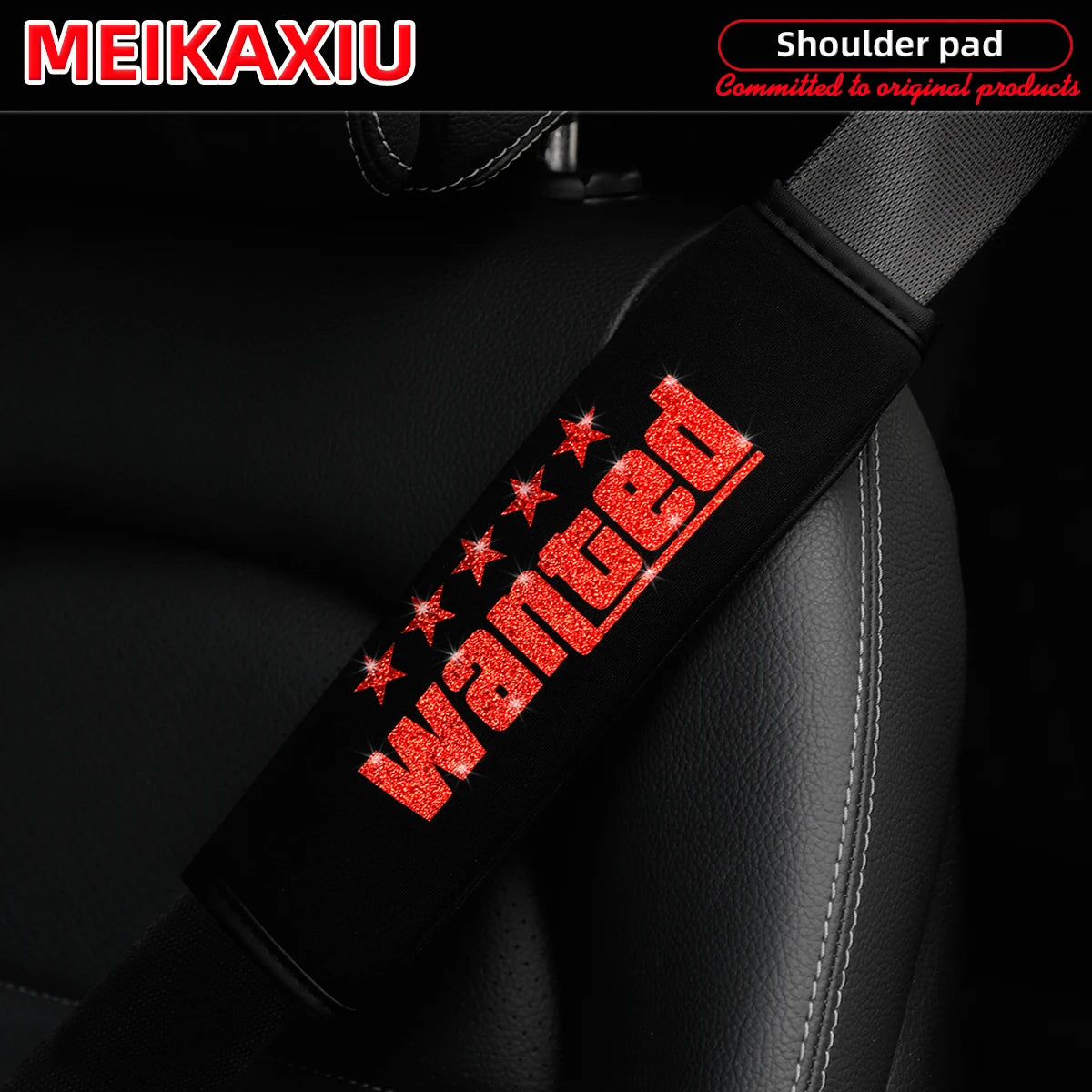 WANTED: Breathable Fabric Car Shoulder Cover with Safety Belt Decoration. New Type of Car Accessories for Women.