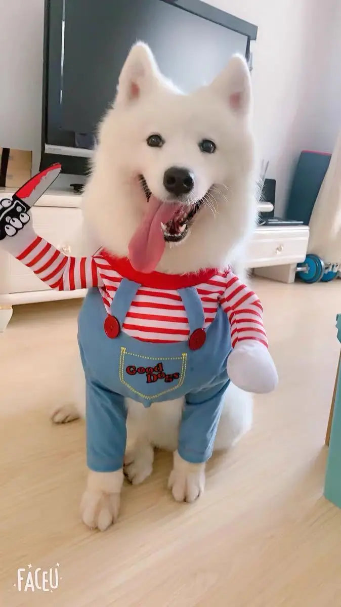 Halloween Pet Cosplay Costume Dog Dress for Small & Medium Dogs – Fun & Stylish Outfit Dogs Cats Pet Playing with Funny Clothes