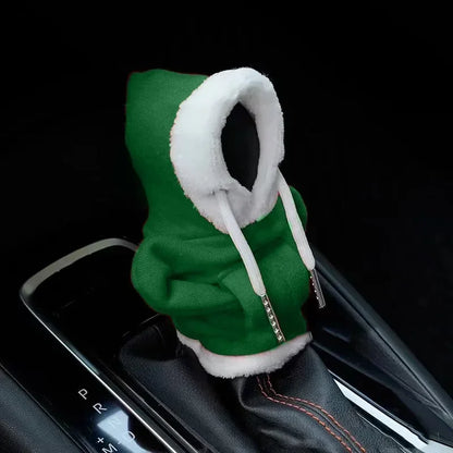 Auto-Hoodie-Griff Hai Niedlicher Hoodie Auto-Schaltknaufabdeckung Kurzer Plüsch Manueller Griff Schalthebel Auto-Innenausstattung Zubehör