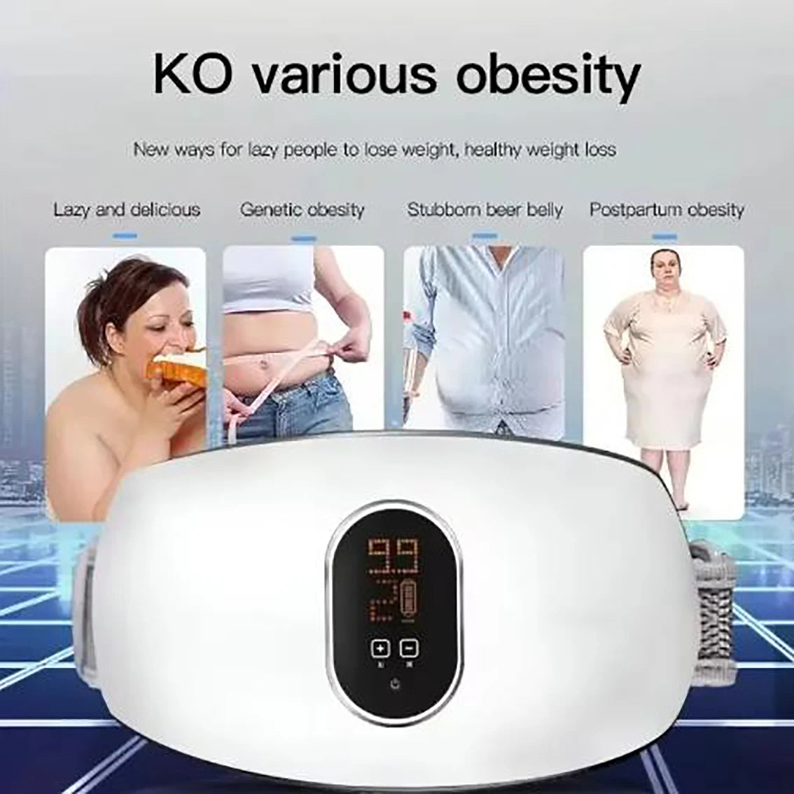 Body Slimming and Shaping Device for Fat Loss, Specifically Designed for Reducing Excess Fat in the Belly, Waist, and Abdomen