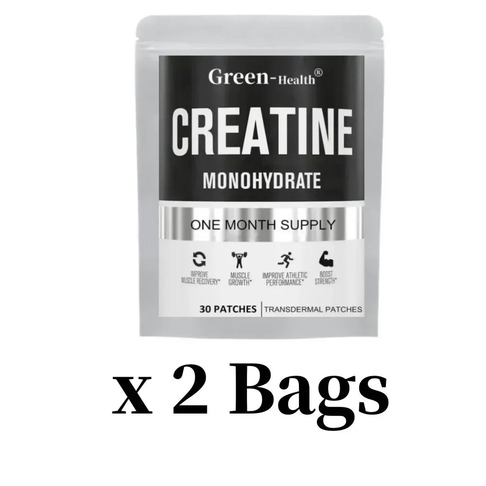 30 Patches Creatine Monohydrate Transdermal Patches For Muscle Growth, Increased Strength, Enhanced Energy Output