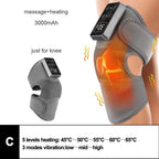 Electric Heated Vibration Knee Massage Pad 3 in 1 Massager for Shoulder Elbow Hot Compress Thermal Joint Brace Muscle Relaxation