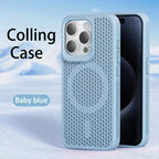 Cooling Heat Dissipation Phone Case For iPhone 17 18 16 15 14 13 12 11 Pro Max Breathable Hard Back Magnetic Cover For Magsafe
