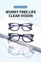Classic 3Pcs Square Anti Blue Light Glasses For Men And Women Black & Transparent Frame Unisex Computer Wearing Women Glasses