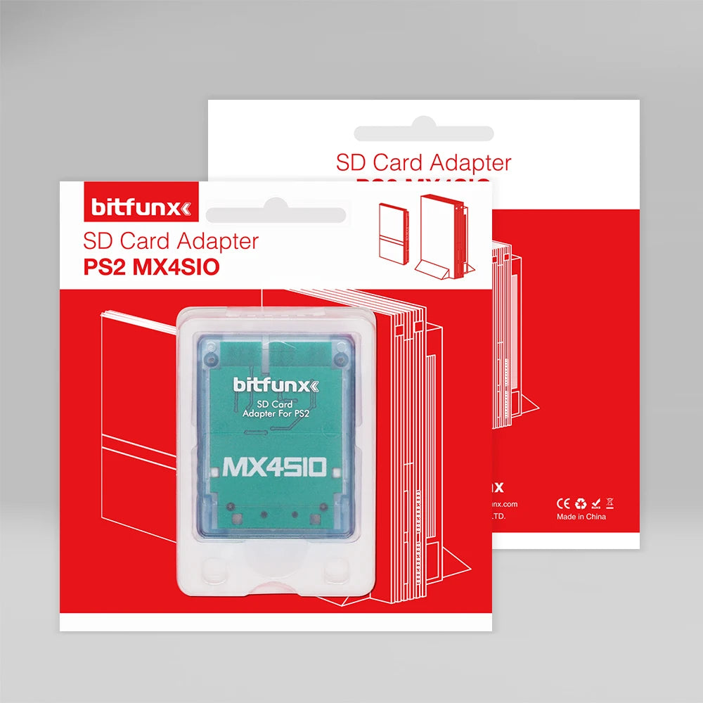 Bitfunx MX4SIO SIO2SD SD/TF Card Adapter Game Reader for PS2 Playstation2 Game Console