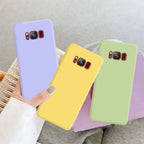 Liquid Silicone Soft Cases For Samsung Galaxy S8 S9 S10 S20 S21 FE S22 S23 Plus Fundas For Samsung Note 8 9 10 20 Plus Cover