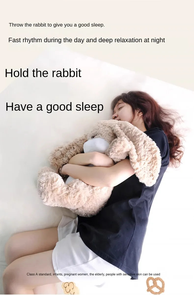 35cm Angry Rabbit Plush Toy Cute Long Eared Rabbit Stuffed Animals Soft Plush Children Gifts Doll Room Decor Birthday Gifts