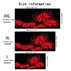Accessories Long Mousepad Red Spider Lily Mouse Pad XXL Desktop Keyboard Table Pads Large Game Rubber Anti-slip DeskMat Computer