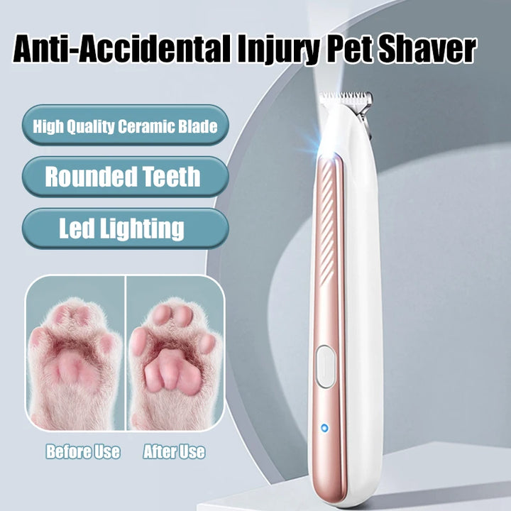 Waterproof Pet Hair Trimmer – USB-C Rechargeable