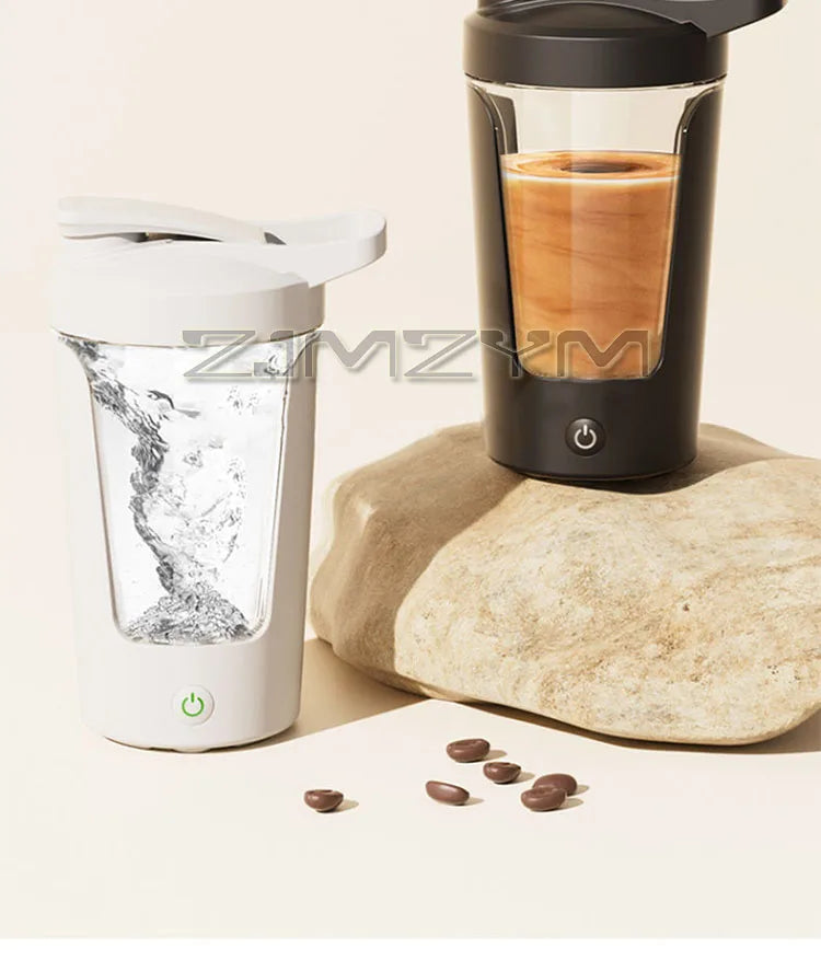 450ml Automatic Mixing Cup Portable Whey Protein Shaker Bottle USB Rechargeable Home Mixer Battery Powered Rotating Water Cup
