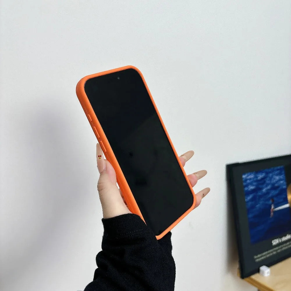 Original Liquid Silicone Magnetic Case for IPhone 17 Air 16 15 14 Plus 13 12 Pro Max for Magsafe Camera Protection Matte Cover