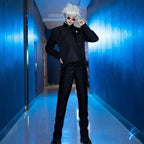 Anime Gojo Satoru Cosplay Uniform Jujutsu Kaisen Gojo Satoru Cosplay Costume High School Uniform Wig Suit Halloween Costumes