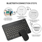 Wireless Mouse Dual Modes Bluetooth-compatibl 2.4G Portable Office Mouse for Laptop Notebook PC MacBook Battery Gaming Mouse