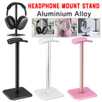 Aluminium Alloy Headphone Stand Holder Rack Space Saving Desktop Organizer Display Earphone Mount Hanger Headset Support Stand