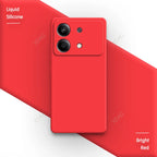 Liquid Silicone Cover for Xiaomi Redmi Note13 Note 13R 13 R Pro Plus 13RPro 5G Square Soft Original Mobile Phone Accessorie Case