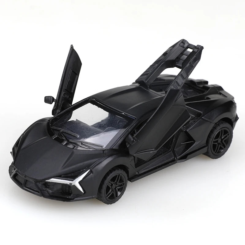 1:43 scale replica of the SVJ pullback alloy car model, children's toy, die-cast metal, pullback function.