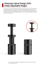 TEUCER VC-16 Graphics Card GPU Holder Vertical Telescopic Rotating Stand Magnetic Bracket Video Card Holder