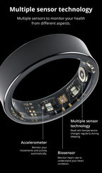 2024 COLMI R09 Smart Ring Men Women with Charging Case, Body Temperature Health and Sleep Monitor For Xiaomi Samsung Phone