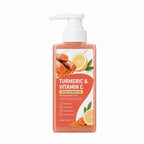 Turmeric&Vitamin C Moisturizing Body Wash, Exfoliating Cleansing Smoothing Body Wash, Gentle Scrub Finish Refreshing Natural Sce