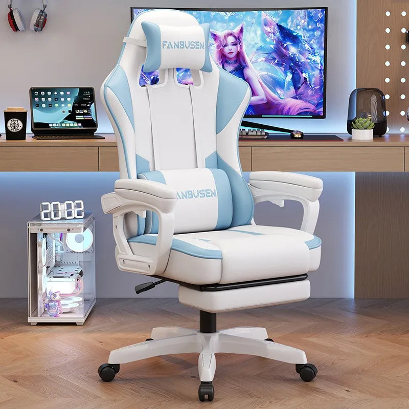 Gaming Chair Computer Chair GamingChair Ergonomic Dormitory Lifting Modern Simple Office Gaming Chair