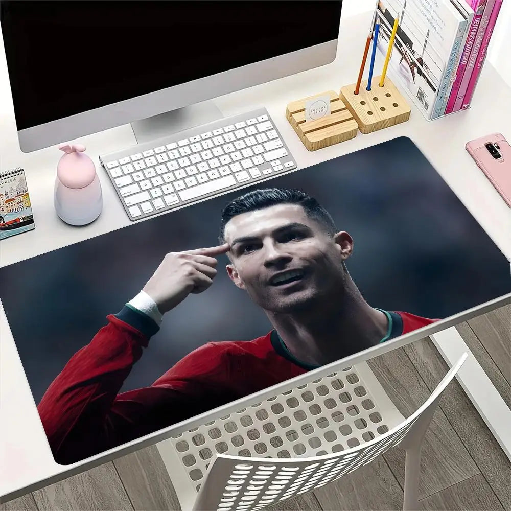 hot team R-rONALDO C Mouse Pad Mousepad Large Gaming Mouse Pad LockEdge Thickened Computer Keyboard Table Desk Mat