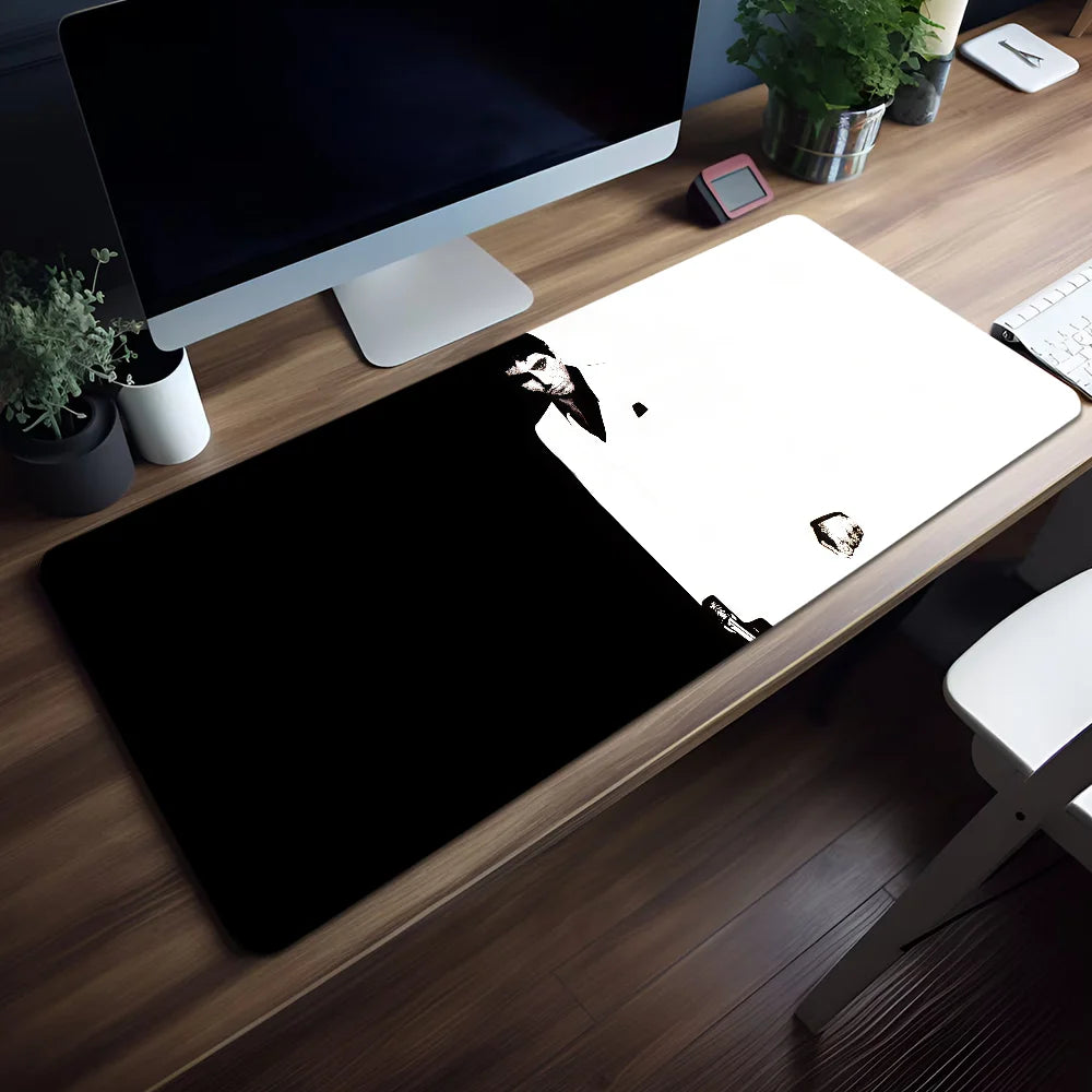 Mouse Pad Film Crime MousePad Non-slip Lockedge Office Student Gaming Action Thickened US Large Writing Pad S-Scarface Cushion