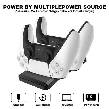GAMINJA P51 Dual PS5 Controller Charging Station